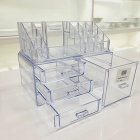 تصویر استند لوازم آرایشی ۴ کشو اکرولیک 