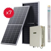 تصویر پمپ آب ۲ اینچ عمق 118 متر 10.8 مترمکعب 3 اسب 