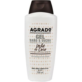 تصویر شامپو بدن آگرادو مدل نارگیل Coconut حجم 750 میل Agrado Shower Gel Coconut 750ml