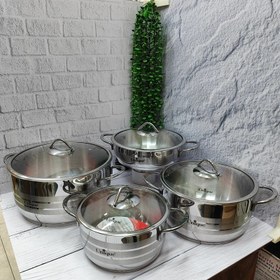 تصویر سرویس قابلمه استیل یونیک مدل UN:9900 