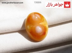 تصویر نگین عقیق باباقوری دو کورانه زیبا کد 138266 