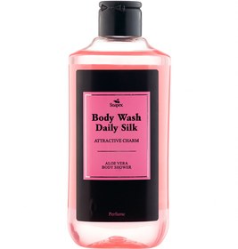تصویر شامپو بدن روزانه آلوئه‌ورا صورتی 350میل سوپکس ا Soapex Body Wash Daily Silk Pink 350ml Soapex Body Wash Daily Silk Pink 350ml