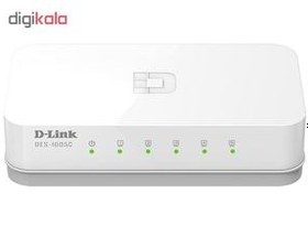 تصویر سوئیچ 5 پورت دی لینک مدل D-Link DES-1005C D-Link DES-1005C 5 Port Switch