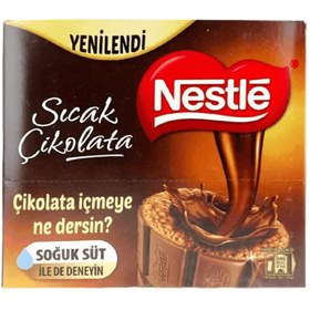 تصویر پودر هات چاکلت فوری نستله Sicak cikolata بسته 24 عددی ا Nestle hot chocolate هات چاکلت نستله وزن هر ساشه 18.5 گرم پک 24 عددی