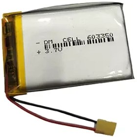 تصویر باتری لیتیوم پلیمر 3.7 ولت 1200 میلی آمپر 603350 3.7V 1200mA LITIUME BATTERY