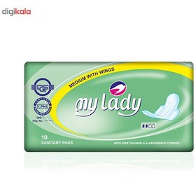 تصویر نوار بهداشتي ماي ليدي سايز متوسط ا My Lady Medium Sanitary Pad My Lady Medium Sanitary Pad