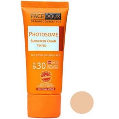 تصویر کرم ضد آفتاب رنگی SPF30فاقد چربی فیس دوکس 