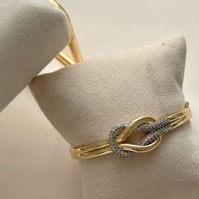 تصویر دستبند فرد طرح طلا 