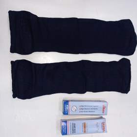 تصویر جوراب دو ربع پارازین 1/20 کف دار Parazin two quarter socks 1/20 with Sama foam for women