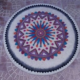 تصویر زیرانداز گرد نمدی 