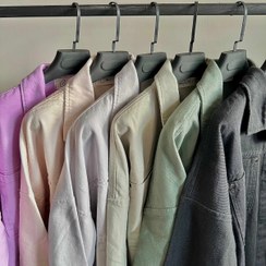 تصویر کت زنانه پاییزه جنس کتان مدل آزاد رنگ زغالی و سبز و یاسی و کرم 