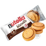 تصویر بیسکوییت شکلاتی نوتلا سه عددی 40 گرمی nutella biscuits ا nutella biscuits nutella biscuits