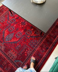 تصویر فرش کلکسیون آوانگارد درختی 1200 شانه قرمز 