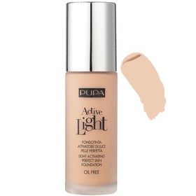 تصویر کرم پودر پوپا مدل Active Light با SPF10 مناسب پوست چرب و مختلط حجم 30 میل - شماره 51 Pupa Active Light Foundation with SPF10 For Oily And Combination Skin 30ml No.51