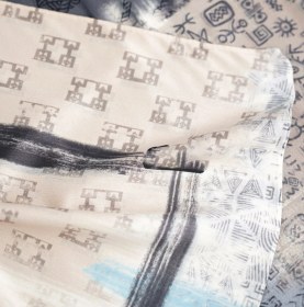 تصویر روسری دبل سیلک سایز 120- کد 7108 -2 