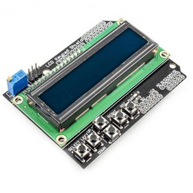 تصویر شیلد LCD کاراکتری ۱۶×۲ آردوینو همراه کی‌پد 
