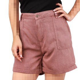 تصویر شورتک جین دمپا پاکتی بنفش زنانه C&A 