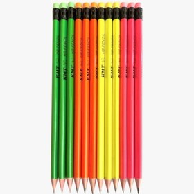 تصویر مداد مشکی فسفری پاک کن دار KMT 