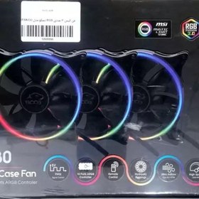 تصویر فن کیس 3 عددی RGB تسکو مدل GFAN330 