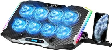 تصویر پایه خنک کننده لپ تاپ تراست مدل TPad 4 Plus رنگ مشکی 