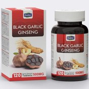 تصویر قرص سیر سیاه ۱۲۰ عددی با عصاره جینسینگ 