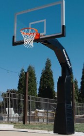 تصویر پایه بسکتبال فضای باز سبلان | متصل به زمین 
