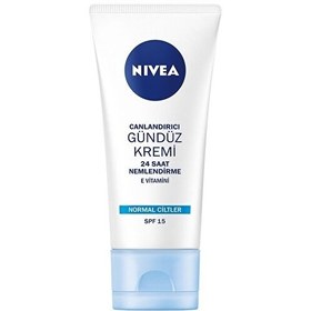 تصویر لوسیون و کرم زنانه رنگارنگ برند Nivea S2ND41Z8 Nivea Essentials Canlandırıcı Normal Ciltler İçin SPF 15 Gündüz Kremi