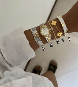 تصویر ست سفید ساعت ایکه 