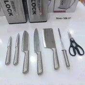 تصویر سرویس چاقو آشپزخانه 8 پارچه مایر آلمان مدل MR-57 knife maier. Mr57