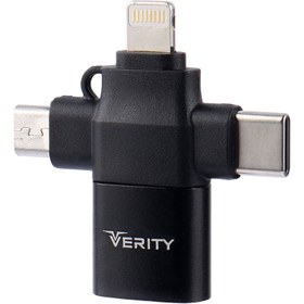 تصویر تبدیل Verity A316 OTG USB3.0 To MicroUSB / Lightning / Type-C Verity A316 OTG USB3.0 To MicroUSB / Lightning / Type-C Adapter