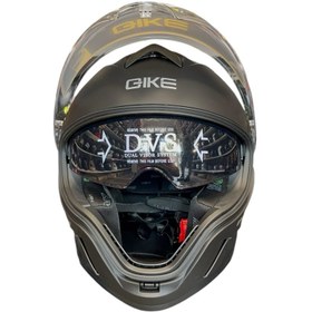 تصویر کلاه کاسکت فک ثابت QIKE مدل matt black 