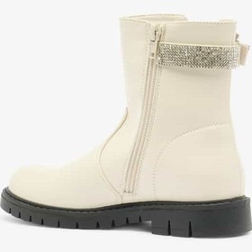 تصویر چکمه‌های دخترانه با تزئینات و برش بلند و زیپ دار برند flora bella by shoexpress Girls Embellished Accent High Cut Boots with Zip Closure