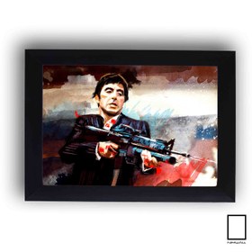 تصویر پوستر ال پاچینو Al pacino برای فیلم صورت زخمی Scarface مدل N-22518 