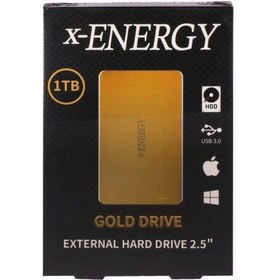 تصویر هارد اکسترنال ایکس انرژی X-Energy Gold Drive 1TB 