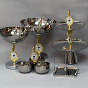 تصویر ست ظروف پذیرایی کارا استیل 