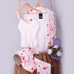 تصویر ست سه تکه نخ پنبه زنانه برند الیتول ELiTOL 1183-12 