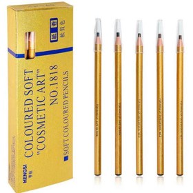 تصویر مداد کنته خارجی طلایی نخ دار مشکی PENCIL set black