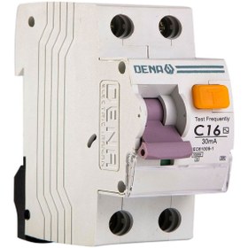 تصویر کلید محافظ جان ترکیبی 16 آمپر الکترونیک مدل C16-10K ER برند دنا الکتریک 