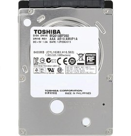 تصویر هارددیسک لپ تاپی 2.5 اینچی توشیبا 500 گیگابایت مدل MQ01ABF050 – کارکرده 