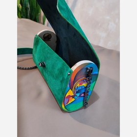 تصویر کیف دستی طرح کوبیسم 