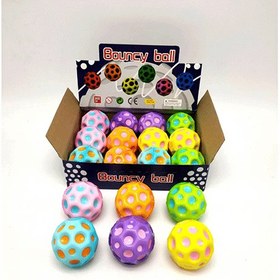 تصویر توپ تکی فنری رنگارنگ 