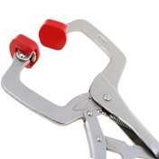 تصویر انبر قفلی C شکل هماهنگ شونده با پد پلاستيكی ایران پتک IRAN POTK 