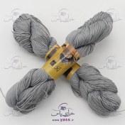 تصویر نخ مرسریزه طوسی میانه (کلاف 50 گرمی) 