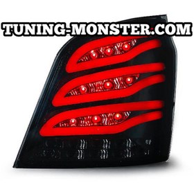 تصویر چراغ خطر عقب اسپرت انجیکو پراید 111 طرح S500 دودی NGCO 111 REAR LIGHTS