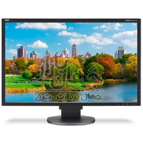 تصویر مانیتور LED استوک NEC مدل EA223WM-BK سایز 22 اینچ (با پایه آسانسوری و چرخش 90درجه) NEC LED backlight Monitor 22 Inch EA223WM-BK Used