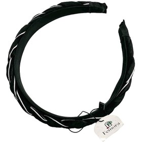 تصویر تل بافت مشکی حاشیه سفید 