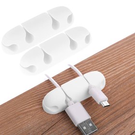 تصویر نگهدارنده و نظم دهنده کابل Cable Clips بسته 7 عددی Cable Orgnazer 7 PCS