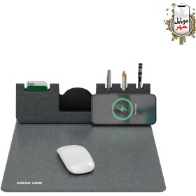 تصویر ماوس پد وایرلس گرین Green Mouse Pad Wireless Charger 