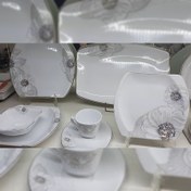 تصویر سرویس چینی 12 نفره تقدیس طرح روژانو طلا ا rozhano porcelain set rozhano porcelain set