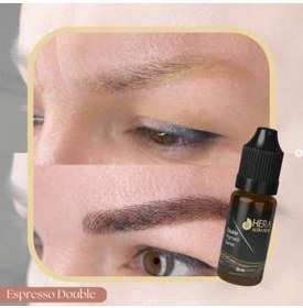 تصویر رنگ ابرو آرایش دائمی و یکبار مصرف میکروبلادینگ 2ML Hera Altın Oran 